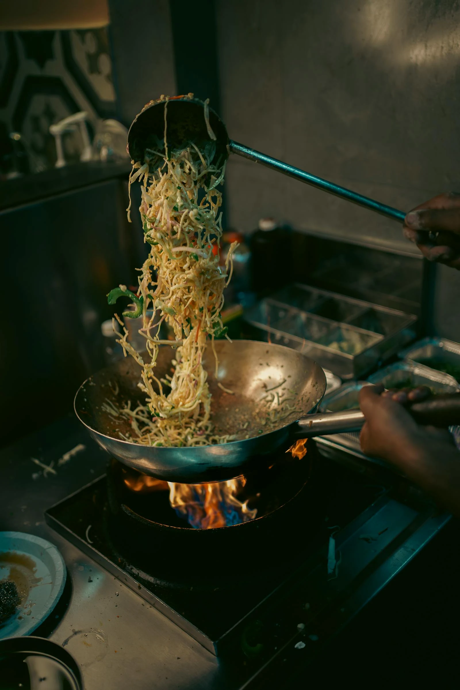 Wok-fired Chinese cooking